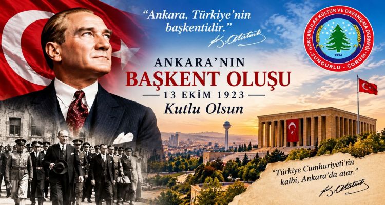 Ankara'mızın Başkent oluşunun 103. Yılı Kutlu olsun