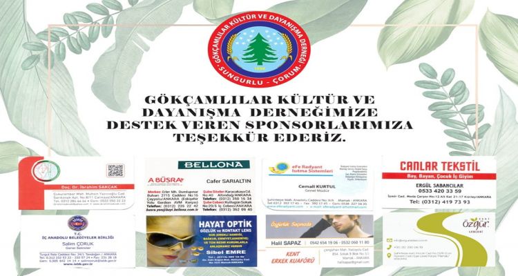 Gecemize Sponsor olan Esnaflarımız